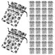 thumbnail image 4 of GOOHOCHY 50 bolsitas de organza con estampado de pata para joyería, con cordón ajustable, para guardar dulces, bodas, cumpleaños, fiestas y regalos., 4 of 8