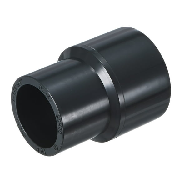 Uxcell 1-Pack UReducer Pipe Fitting, 1-1/4"*1" Reducing Coupling Connector Straight Pipe, Grey