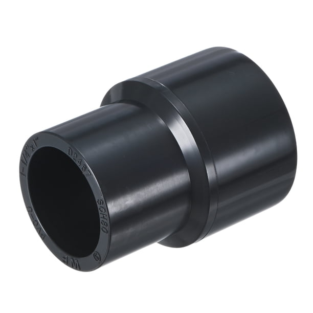 Uxcell 1-Pack Adaptador de Reducción de Tubo, Conector de Acoplamiento Reductor Recto de 1-1/4"*1", Gris