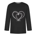 thumbnail image 3 of Blusas y camisas de manga larga con cuello redondo para hombre, blusa informal con cuello redondo y manga corta, blusa estampada de poliéster para hombre., 3 of 3