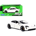 thumbnail image 1 of Porsche Taycan Turbo S White \NEX Models\ 1/24 Diecast Model Car by Welly""" Welly 24107w, 1 of 1
