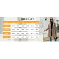 thumbnail image 7 of PUWEI Women's Casual Lapel Collar Wool Coat Double Breasted Elegant Peacoat with Pockets, 7 of 7