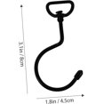 thumbnail image 5 of Perchas para colgar bolsos NQ ganchos de techo negros 20 piezas, 5 of 5