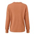 thumbnail image 6 of yillto Womens Tops Lace V Neck Ribbed Long Sleeve Dressy Fashion Elegant Loose Blouses Sweater, 6 of 6
