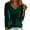 Green, variant on qucoqpe Womens Plus Size Velvet Tops Cowl Neck Long Sleeve Sparkly Shirts Fashion Casual Loose Solid Color Blouses