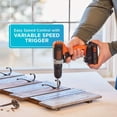 thumbnail image 4 of BLACK+DECKER Beyond 20V MAX Lithium-Ion Cordless Drill (BCD702C1AEV) – 0-1500 RPM Variable Speed, 24-Position Clutch, Keyless Chuck, Ergonomic Handle – Silver/Black/Orange, Ideal for DIY &, 4 of 4