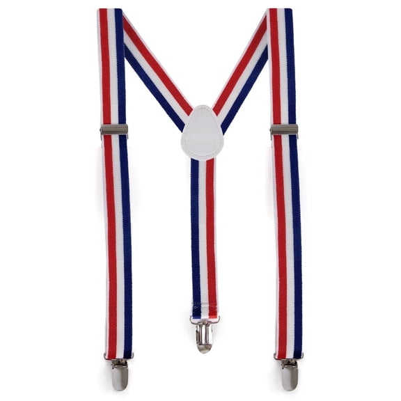 ArtCreativity Suspenders, Red White Blue, Adjustable, Kids & Adults, 1-Piece, Patriotic 4th of July Party Costume Accessory