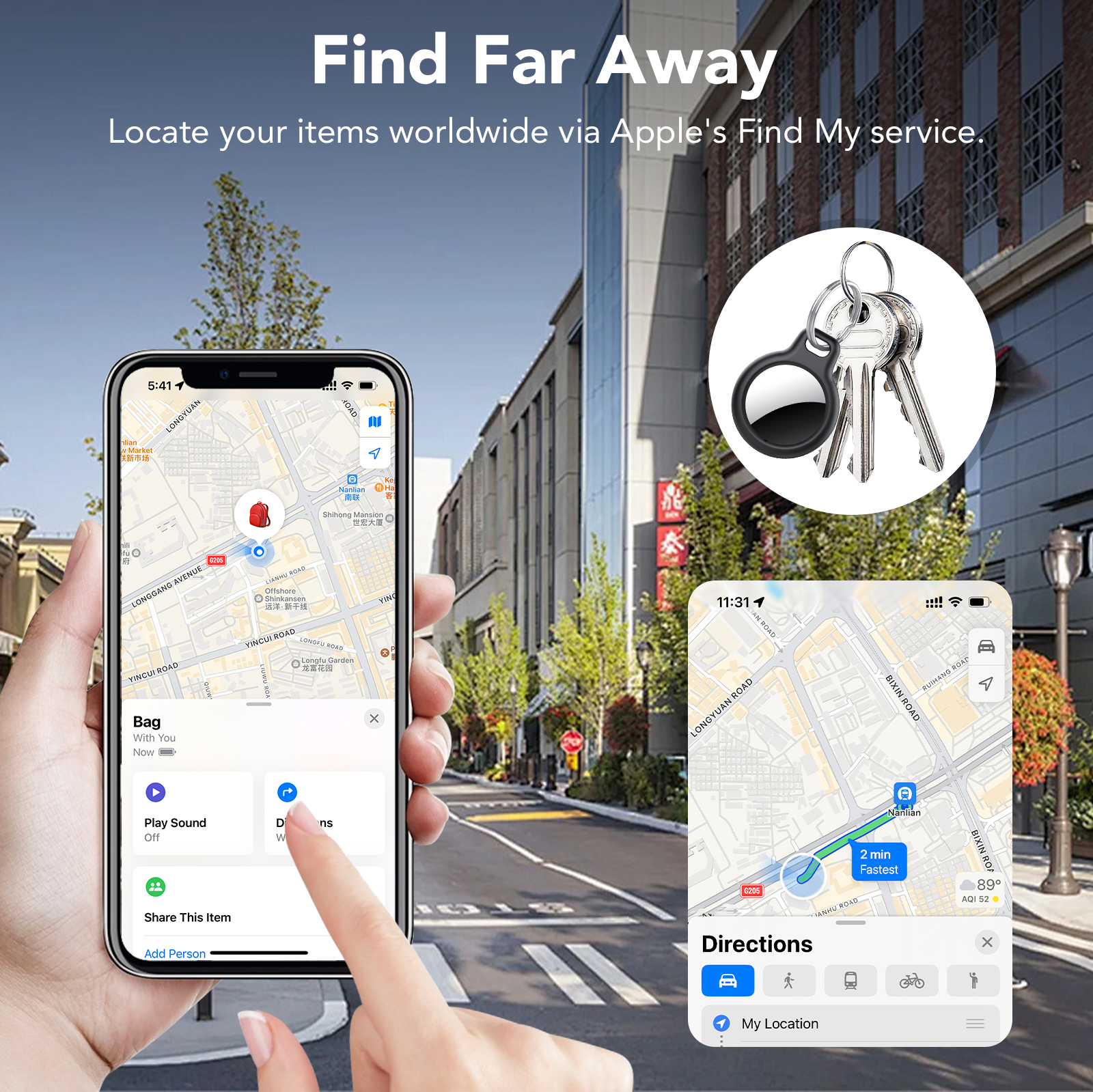 IKT Air Tracker Tag 4-Pack with Apple Find My photo 6