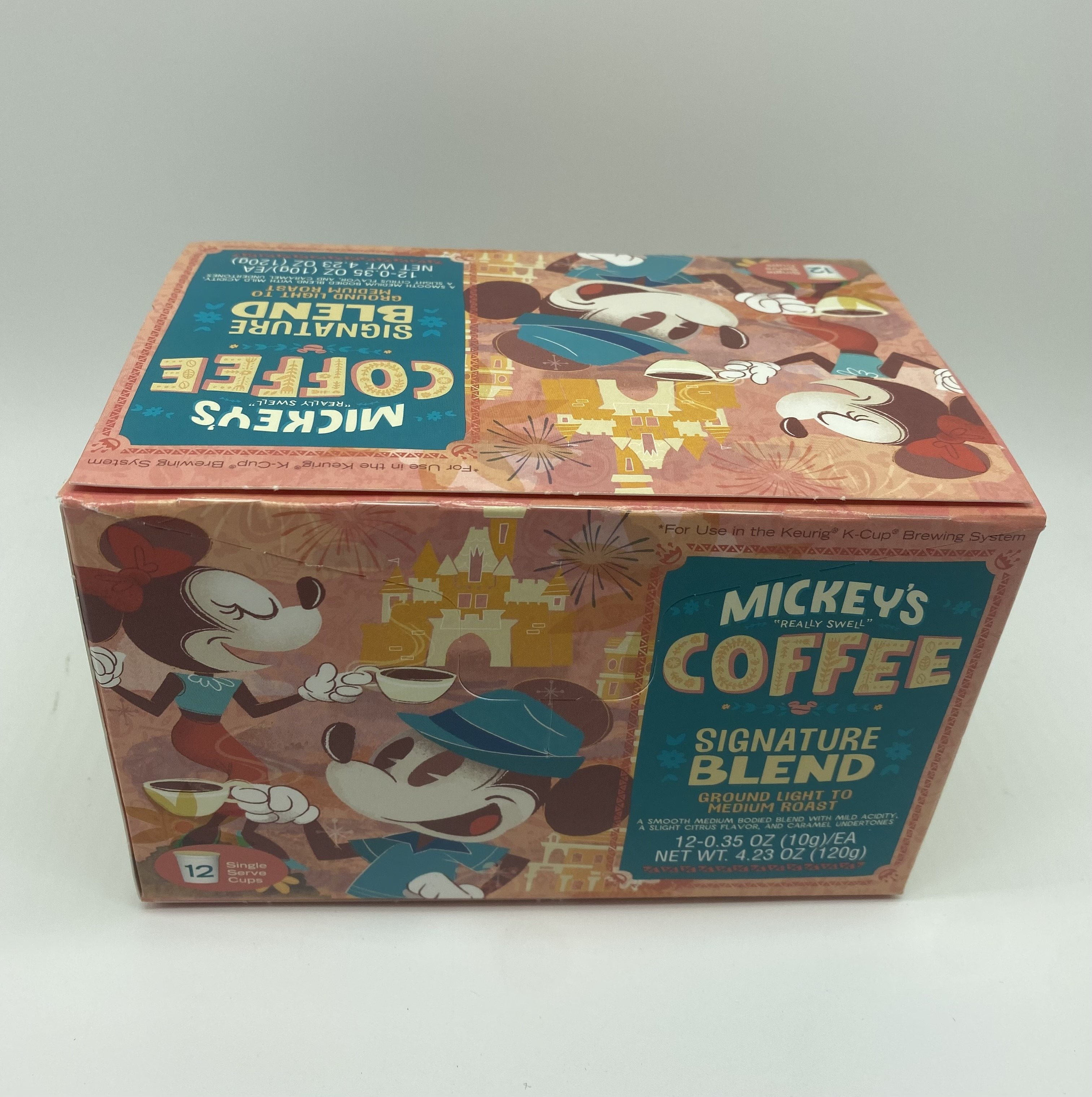 Disney Mickey's Really Swell Coffee Signature Blend 12 Keurig KCup New