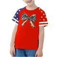 thumbnail image 2 of AUNVITO Boys & Girls Casual Raglan Sleeve T-Shirt Patriotic Independence Day Print Round Neck Graphic Top, 2 of 4