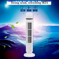 thumbnail image 2 of Portable Air Cooler Fan,Streamlined Tower Fan with LED,Powerful Wind,Space-Saving, Bladeless Design, USB Interface White, 2 of 7
