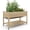 Oak, variant on GAOMON Raised Garden Bed with Legs 48x24x30in, Mobile Elevated Wooden Raised Planter Box with Wheels, Storage Shelf, Outdoor Standing Growing Bed for Vegetables, Flower, Herbs,Oak