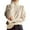 White, variant on Women Plus Size Sweaters Casual High Neck Solid Color Pullover Soft Warm Knit Top for Daily Wear Versatile Fall Winter Comfort Outfit