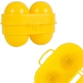 thumbnail image 4 of Grid Portable Egg Storage Box Carton Kitchen Organizer Utensils Yellow Eggs Container for Outdoor Camping Gear Picnic, 4 of 6