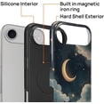 thumbnail image 2 of Magnetic Case for iPhone 17 Air, Compatible with Magsafe PC Hard Shell Silicone Inner Bumper Anti-Scratch Full-Body Cover Shockproof Slim Design Stars and Moons, 2 of 5
