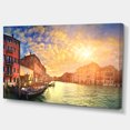 thumbnail image 2 of Majestic Sunset over Venice - Cityscape Canvas Art Print, 2 of 3