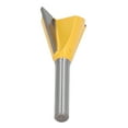 thumbnail image 4 of 1/4 Router Bit Dovetail Router Bits 14 Shank Dovetail Shape Wood Grooving Cutter Sharply Efficient Woodworking Router Bit, 4 of 8