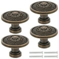 thumbnail image 6 of 4-Pack Vintage Metal Dresser Knobs and Cabinet Drawer Handles, Furniture Pulls for Doors and Drawers, 6 of 6