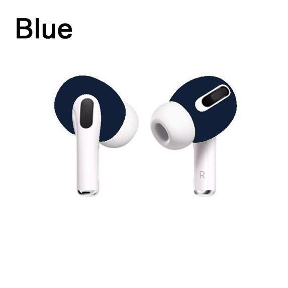 2pcs/1pair Anti Slip Ultra Thin Earphone Protective Case Cover Earbuds Silicone Eartips BLUE
