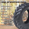 thumbnail image 5 of Towallmark 25x8x12 ATV Tires, Set of 2 ATV Tires 25x8-12 6PR, All Terrain ATV/UTV Off-Road Tires (Tubeless), 5 of 7