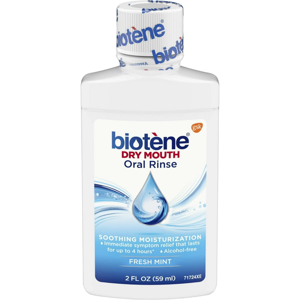 Biotene Fresh Mint Moisturizing Oral Rinse Mouthwash, AlcoholFree, for