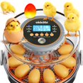thumbnail image 1 of Incubadora inteligente OKKÖBI de 12 huevos para huevos de gallina, codorniz, pato y ganso, 1 of 7