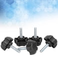 thumbnail image 3 of Threaded Thumbscrew, 5Pcs Durable Thumbscrew, Sturdy M6 For Furniture Rack Bracket Pharmaceutical Industry Equipments Instruments, 3 of 8