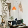 thumbnail image 5 of KAYYELAMP Orange Lampshade Brass Base 19.6 Feet Plug in Dimmable Cable Modern Pendant Light for Island Kitchen Dining Table Loft(No Bulb), 5 of 7