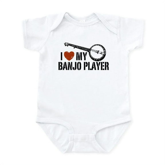 CafePress - I Love My Banjo Player Infant Bodysuit - Baby Light Bodysuit, Size Newborn - 24 Months