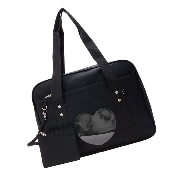 Bolso, bolso portátil transparente corazón estudiante bolso de hombro bolso de hombro acabado de lujo