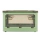 thumbnail image 1 of Foldable Storage Box with Removable Wheels, Small Stackable Storage Bins for Living Room and Bedroom, Green, 1 of 4