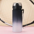 thumbnail image 6 of Virelaxpo 600ml Gradient Color Water Bottle with Tea Infuser,Leak-Proof Portable Drinking Cup for Sports and Outdoor,One-Button Open Lid and Carrying Strap, 6 of 6
