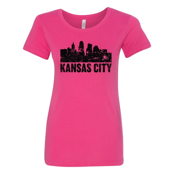 Inktastic Kansas City Skyline Grunge Women's T-Shirt