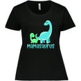 thumbnail image 3 of Inktastic Mamasaurus with Cute Brontosaurus Family Women's Plus Size T-Shirt, 3 of 5