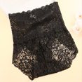 thumbnail image 3 of FINETOO-bragas de encaje de tiro alto para mujer, ropa interior Sexy, cómoda, elástica, semitransparente, de corte francés, lencería transpirable, 1 piezas, 3 of 5