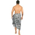 thumbnail image 2 of HAPPY BAY Men's Standard Swimsuits Sarong Pareo Beach Wrap One size Ebony, Multi Summer Vacation Party, 2 of 5