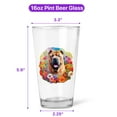 thumbnail image 5 of Welcome Spring Summer Chinese Shar-Pei Portrait Flower Blue Sky 16oz Pint Beer Glass Mug Dog Lover Beer Glasses Cup - 12001, 5 of 5