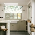 thumbnail image 2 of Sage Green Valances 54" W x 18" L - Eucalyptus Leaves Kitchen Curtains Valance for Windows Rod Pocket Sage Green Farmhouse Kitchen Decor Decorations, 2 of 5