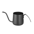 thumbnail image 1 of Contenedor de hervidor de café Contenedor de agua de acero inoxidable Verter sobre hervidores Convenientes cafetería Ketterles para el restaurante Home Bar Utiliza negro 230ml Inevent HA011196-01B, 1 of 7
