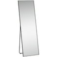 thumbnail image 1 of HOMCOM Full Length Mirror with Stand, Floor Standing Mirror Aluminum Alloy, 1 of 10
