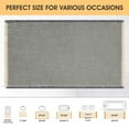 thumbnail image 5 of HAKUNA Waffle Bath Mat Grey & Beige 24"x17",Boho Woven Modern Bath Rug Mats, Absorbent Non Slip Bathroom Floor Mat, Soft Washable Bath Rugs with Tassels for Bedroom, Kitchen, Shower, Tub, 5 of 7