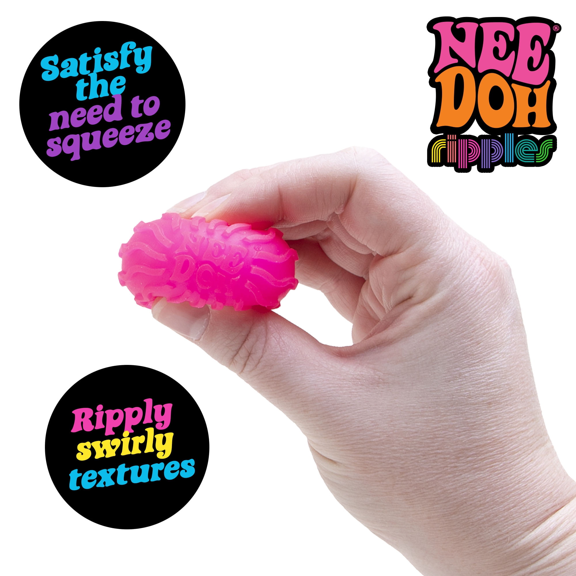 NeeDoh Fab Four Sensory Squeeze Toy Set, 4 Pack Squishy Stress Balls, Ages 3+