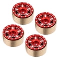 thumbnail image 3 of Moyeux de Roue Beadlock, Moyeux de Pneus de Véhicule RC Support de Route Solide avec Combinés pour Routes Dures Rouge, 3 of 8