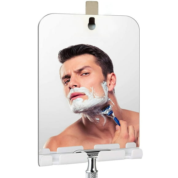 Xoyo Espejo De Ducha Grande Sin Niebla, Incluye 1 Gancho Adhesivo, Espejo De Ducha Antivaho, Espejo De Ducha, Maquillaje, Afeitado, Espejo De Ducha Sin Marco, Espejo Para Colgar En La Pared