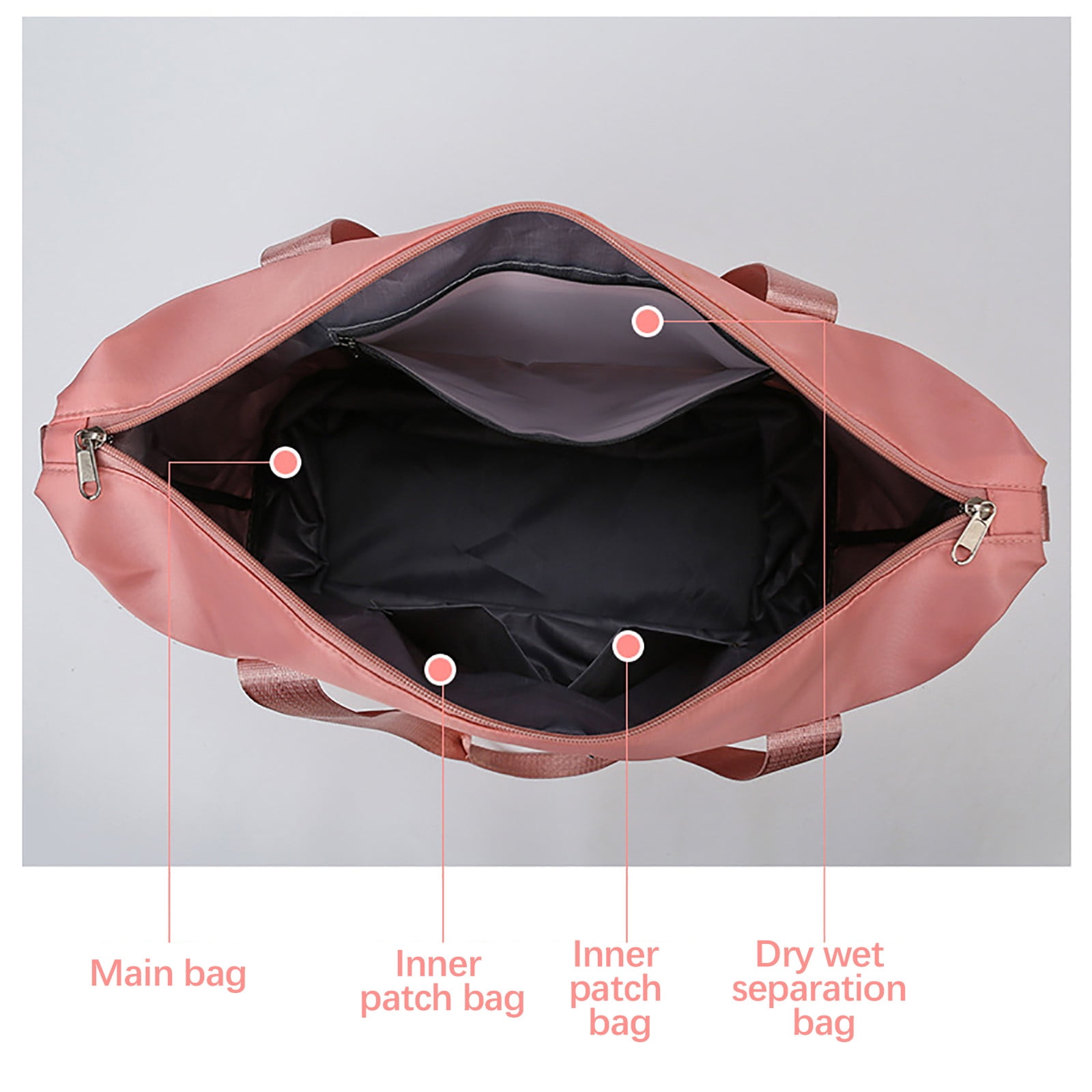 airpow Storage Box Universal Wheel Travel Bag, Large Capacity Folding Water-Proof Travel Bag Handbag Handbag Travel Duffel Bag Ladies Multi-Function Travel Bag
