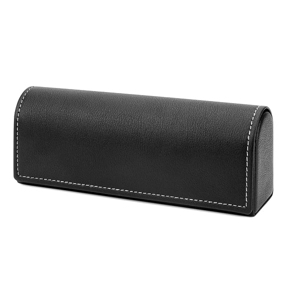 Linkidea Oversized Sunglasses Case, Large Frame Glasses Case for Sunglass, Eyeglasses Travel Bag Compatible with Persol Rectangle/Aviator RayBan Caravan Reverse Square/Rectangular (Black)