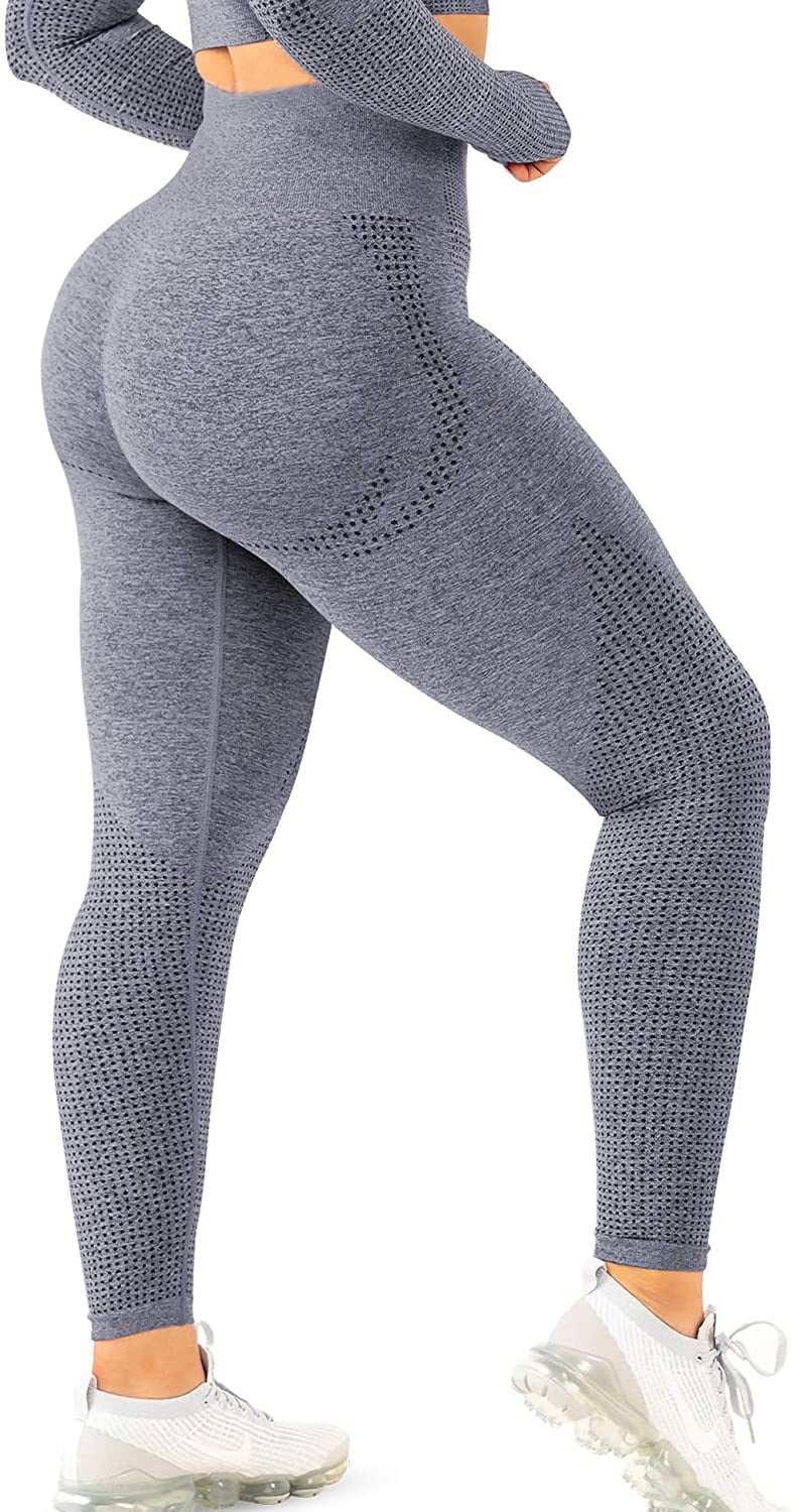 Womens Nylon Leggings Seamless Yoga Pants Active Casual Stretches Short Reg Plus 