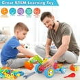thumbnail image 5 of MOONTOY Building Blocks STEM Toys for 3 4 5 6 7 8+ Year Old Boys Girls, Building Toys for Kids Ages 4-8 5-7 6-8 4-6 8-12 Erector Set Creative Activities, Engineering Construction Set, Birthday Gift, 5 of 8
