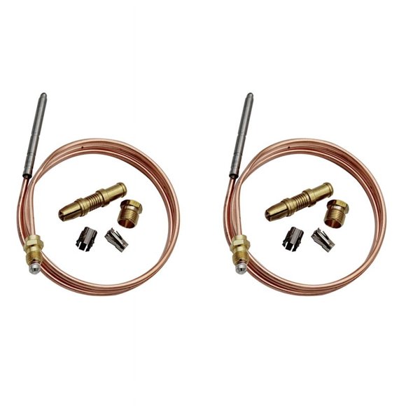 2X Termoacoplador para Ensamblaje de Piloto de Control de Termostato Reemplazo 1980-036 Broche para Termopar Universal (36 Pulgadas)