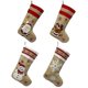 thumbnail image 1 of 4 PCS Chrismas Gift Holiday Stockings Fireplace Hanging Ornament Christmas Knitted Stockings, 1 of 3